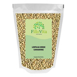 Lentilha Verde Canadense Fillovita Embalagem De 1kg