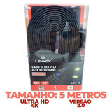 Ley-10 Cabo Hdmi 5m Ultra Hd Revestimento Duplo Lehmox