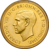 Libra Esterlina Ouro British Eduard Viii 1937 - Replica