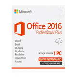 Licença Office 2016 Pro Plus Chave Original Vitalícia