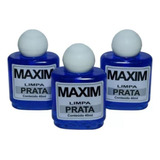 Limpa Prata Maxim Original 40ml-liquido P/ Limpar Prata 3 Un