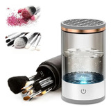 Limpador De Pincéis De Maquiagem Secadora Eletrico Usb Cor Branco