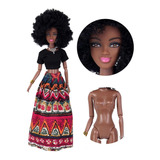 Lindíssima Boneca Afro Fashion Negra Tipo Barbie