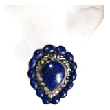 Lindo Anel De Prata 925 E Lápislazuli 
