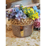 Lindo Cachepot Porcelana Antigo