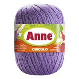 Linha Anne De Crochê Tricô 500m 295 Tex Círculo Cor Azaleia