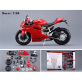Linha De Montagem De Motor Miniatura 1:12 H2r Ducati Bmw Mai
