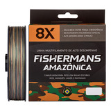 Linha Fishermans Camuflada 8x 300 Metros 0.32mm - 40 Libras 