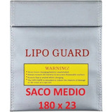 Lipo Safe Saco Anti Chamas P/ Bateria Lipo 230x180mm Medio