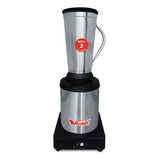 Liquidificador Industrial Vitalex Lqi-02 2 L Inox E Preto Com Jarra De Aço Inoxidável 127/220v