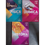 Livro, Kit(3), Sistema Poliedro,1. Física, 2. História, 3. Química, Volume 1, Ensino Médio, Lumen