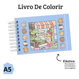 Livro De Colorir Bobbie , Folhas Grossinhas , A5 Pronta Post