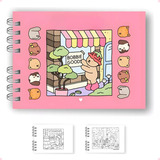 Livro De Colorir Bobbie Goods Capa Dura 50 Páginas De Desenhos Em Folha A5 180 Gr - Boobie Goods