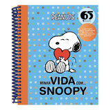 Livro Diário Minha Vida Com Snoopy Capa Dura Espiral