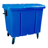 Lixeira 1.000 Litros Container Verde Contentor De Lixo Cinza Cor Azul