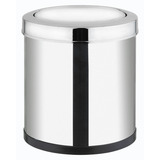 Lixeira Cesto De Lixo Basculante 5 Litros Inox