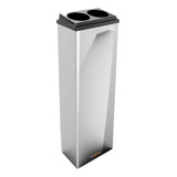 Lixeira Coletora Copo Dupla Descartavel Lixo Inox Água 200