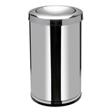 Lixeira Viel Inox 20 Litros Basculante Cesto De Lixo C Tampa