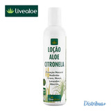 Loção Aloe Citronela Andiroba Natural Vegano 200ml Livealoe