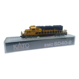 Locomotiva Diesel Kato Escala N, Emd Sd40-2 Santa Fe Com Dcc
