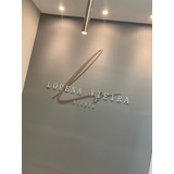 Logo Em Mdf 3d Personalizada - Aplique De Parede + 1,50m