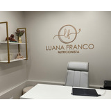 Logo Em Mdf 3d Personalizada - Aplique De Parede 40cm