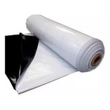 Lona Preta Branca Silagem E Tanque 200micra 8x50 100% Virgem