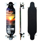 Longboard Montado Completo Pro + Rodas 70mm E Abec Pro