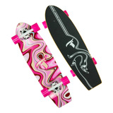 Longboard Traxart Cruiser Cherry 29.5'' Fa-088 Cor Rosa