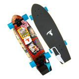 Longboard Traxart Cruiser Posters 29.5'' Fa-086 Cor Azul-celeste