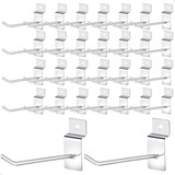 Lorben Kit 100 Ganchos Painel Canaletado Prático Organizado Cor Prateado 15cm