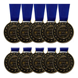 Lote 100 Medalhas Esportivas Honra Ao Mérito Atacado Torneio