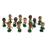 Lote 12 Bonecos Coleção Mini Craque Coca Cola 1998 7cm