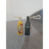 Lote 2 Garrafinhas Miniatura Coca-cola