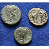 Lote 3 Moedas Autenticas Roma Antiga - +/- 1900 Anos Cml106
