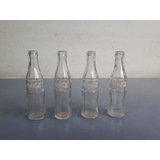 Lote 4 Garrafinhas Miniatura Coca Cola Antiga