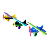 Lote Aviões Miniatura Plastico Coloridos Antigos Lt-08