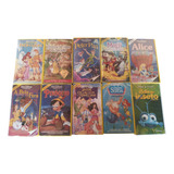 Lote Com 10 Vhs Desenhos Da Walt Disney Dublados