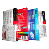 Lote De 4 Fitas Vídeocassete Vhs T-120 Lacradas Tdk Skc Emtc