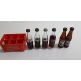 Lote Miniaturas Garrafa De Coca Cola E Guaraná Tai Coleção 