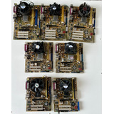 Lote Placas Mãe Asus Chipset Via 775 Ddr2 Processador Grátis