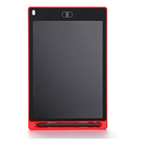 Lousa Magica 12 Polegadas Tela Lcd Desenhar E Escrever Vermelho
