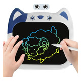 Lousa Mágica Infantil Gatinho Tablet Desenhar 10 Polegadas Cor Azul