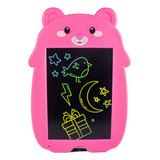 Lousa Mágica Lcd Digital Infantil Tablet Para Crianças Urso Cor Rosa