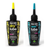 Lubrificante Muc-off Dry Lube Seco + Wet Lube Úmido 50ml 