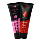 Lubrificantes - Algodão Doce + Morango Hot Kit C/2 Unid