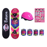 Luluca Skate Com Acessórios Super Beijo - Fun Divirta-se