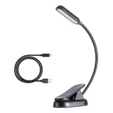 Luminária 7 Leds Recarregável,flexível P/ Estante Partitura