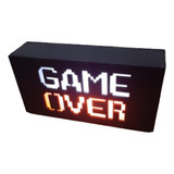 Luminária Game Over Gamer Geek De Mesa Com Led Bivolt