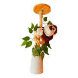 Luminaria Infantil De Corda Safari Com Macaquinho